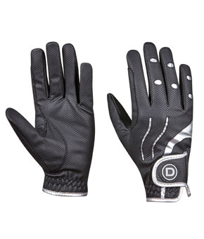 Dublin Pro Everyday Riding Gloves - Black/Silver