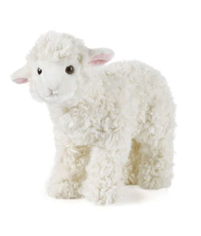 Living Nature Standing Lamb 20cm Plush Toy