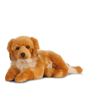 Living Nature Giant Golden Retriever Plush Toy