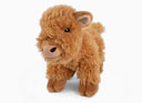 Living Nature Highland Calf Plush Toy