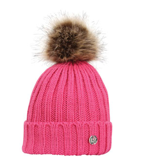 Little Rider Sheila Bobble Hat - Pink