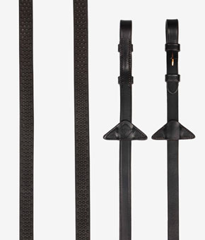 LeMieux Soft Rubber Reins Brown