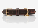 LeMieux Cambridge Dog Collar Mahogany/Tan