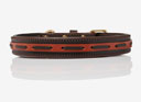 LeMieux Cambridge Dog Collar Mahogany/Tan