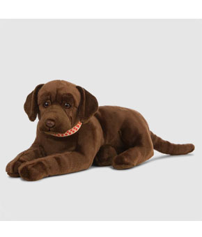 Living Nature Giant Chocolate Labrador Soft Toy