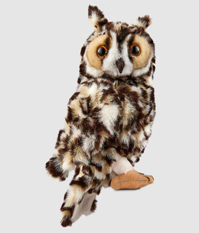 Living Nature Long Eared Owl 27cm Soft Toy