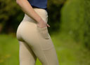 Hy Equestrian Fordwich Riding Tights - Beige