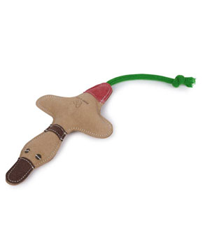 Digby & Fox Leather Duck Dog Toy