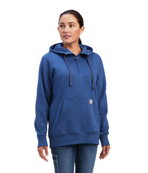 Ariat Rebar Skill Set 1/2 Zip Hoodie - Navy