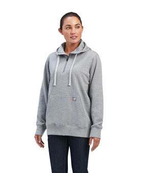 Ariat Rebar Skill Set 1/2 Zip Hoodie - Heather Grey