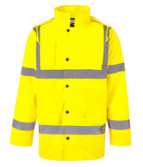 Castle Clothing Hi Vis Motorway Jacket - Yellow