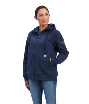 Ariat Rebar Regulator Full Zip Hoodie - Mood Indigo