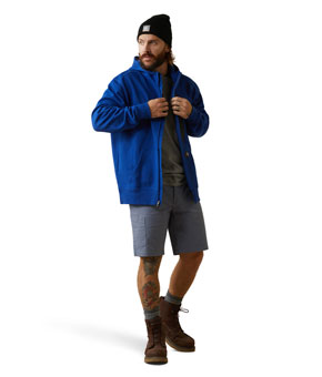 Ariat Workman Full Zip Hoodie - Royal Blue