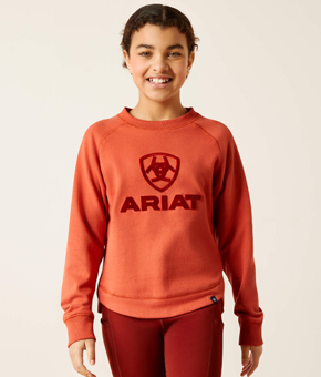 Ariat Kids Benicia Sweatshirt - Burnt Brick