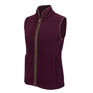 Hoggs Of Fife Stenton Ladies Fleece Gilet - Merlot