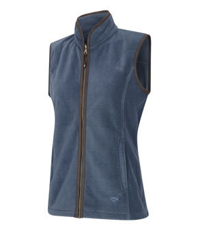 Hoggs Of Fife Stenton Ladies Fleece Gilet - Slate Grey