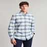 Joules Welford Classic Shirt - Green Blue Check