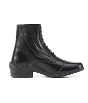 Moretta Alessia Leather Paddock Boot - Black