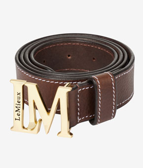 LeMieux Monogram Belt - Brown