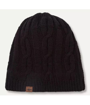 Sealskinz Blakeney Waterproof Cable Knit Beanie Black