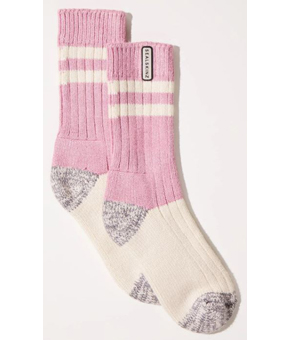 Sealskinz Womens Cawston Bamboo Mid Sock Pink/Grey/Cream