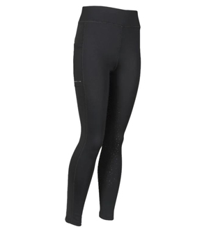 Aubrion Young Rider Shield Winter Riding Tights - Black