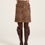 Joules Avery Tween Skirt - Brown Houndstooth