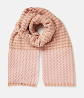 Joules Bracewell Scarf - Tan Houndstooth