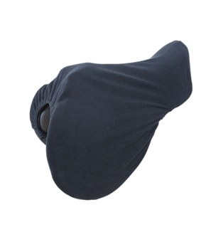 Bridleway Equestrian Fleece Saddle Cover - Black