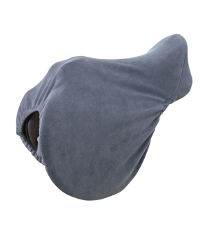 Bridleway Equestrian Fleece Saddle Cover - Grey