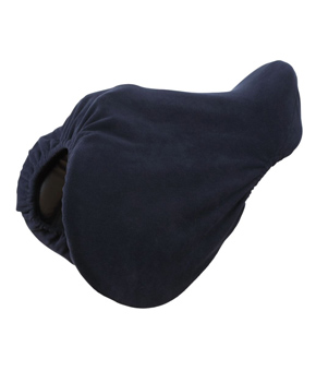 Bridleway Equestrian Fleece Saddle Cover - Navy