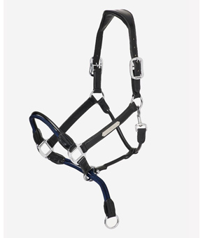 LeMieux Rope Control Headcollar - Black & Navy