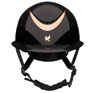 Shires Karben Alina Ellipse Riding Hat - Black/Rose Gold