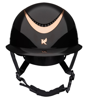 Shires Karben Alina Ellipse Riding Hat - Black/Rose Gold