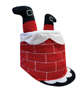 Equetech Chimney Trouble Christmas Hat Silk