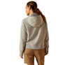 Ariat Rebar Lightweight Cropped Hoodie - Heather Grey