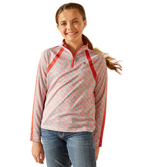 Ariat Sunstopper 3.0 1/4 Zip Baselayer - Petals