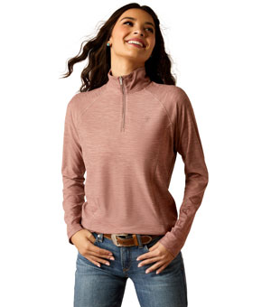 Ariat Laguna 2.0 1/4 Zip Top - Twilight Mauve