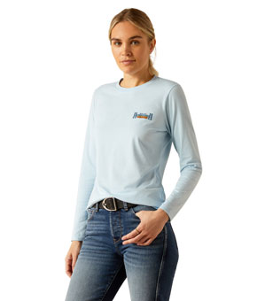 Ariat Course Seal Tee - Cerulean Heather