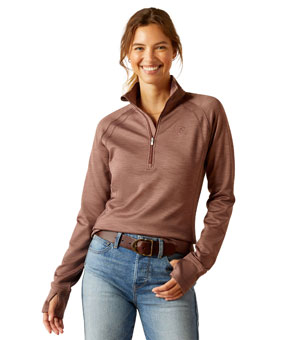 Ariat Tek Team 1/2 Zip Sweatshirt - Mauve