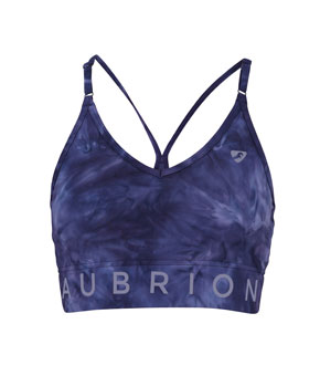 Aubrion Invigorate Sports Bra - Navy Tie Dye