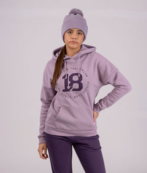 Aubrion Serene Hoodie - Mauve