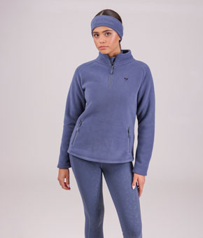 Aubrion Restore Half Zip Fleece - Blue