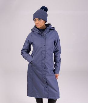 Aubrion Halcyon Long Coat - Blue