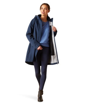 Ariat Coastal Long Waterproof Parka - Navy