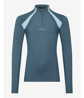 LeMieux Young Rider Mia Mesh Base Layer - Petrol