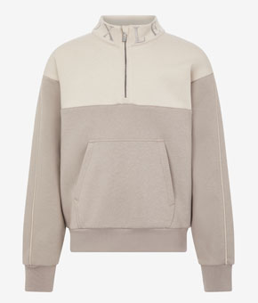 LeMieux Young Rider Kate Quarter Zip Sweat - Ash/Stone