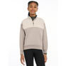 LeMieux Young Rider Kate Quarter Zip Sweat - Ash/Stone