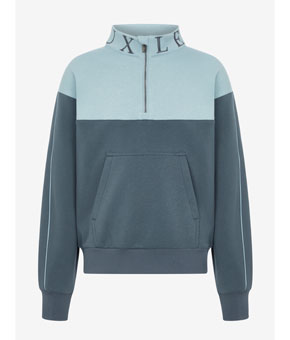 LeMieux Young Rider Kate Quarter Zip Sweat - Petrol/Glacier