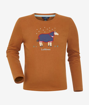 LeMieux Mini Jessie Long Sleeve Top - Ginger